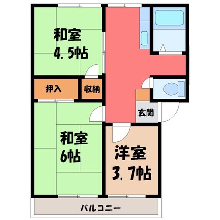 ロンドンハイツの物件間取画像